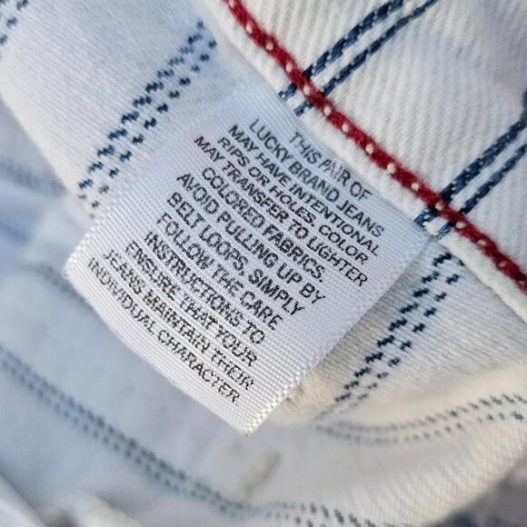 Lucky Brand Women Short Shorts Blue Striped Mini Shorts Size 0/25 - Picture 8 of 8